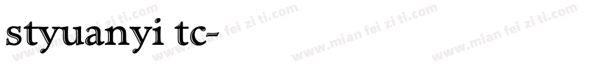 styuanyi tc字体转换